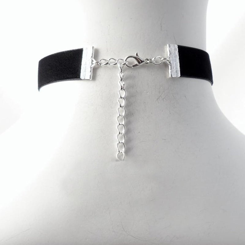 nylry Black Choker Necklace for Women Black Velvet Choker Set Black Choker Necklaces Classic Chokers for Women Adjustable Gothic Choker Accessories - Image 5